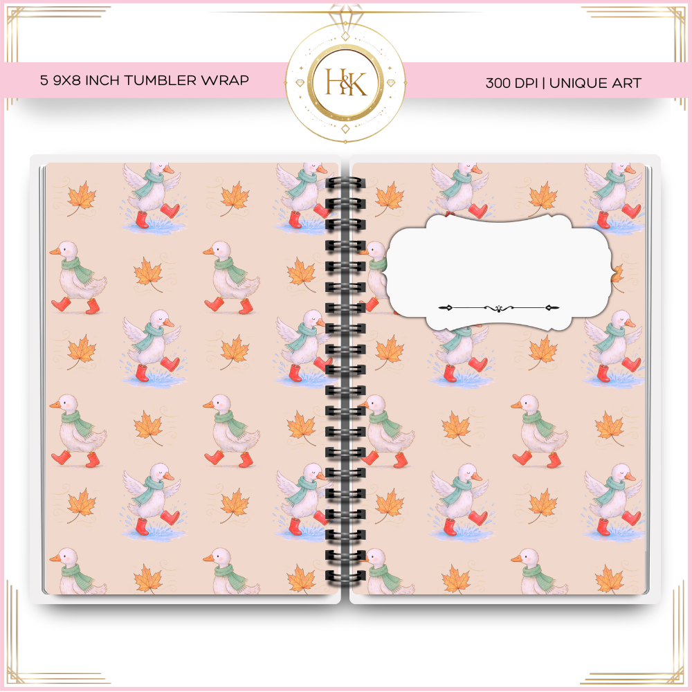 Duck Notebook Cover Wrap | A5