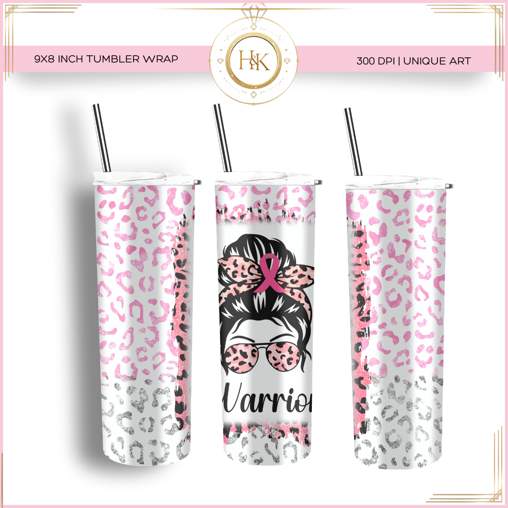 Breast Cancer Leopard Wrap