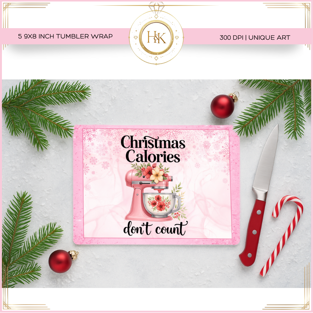 Christmas Calories Choppingboard PNG