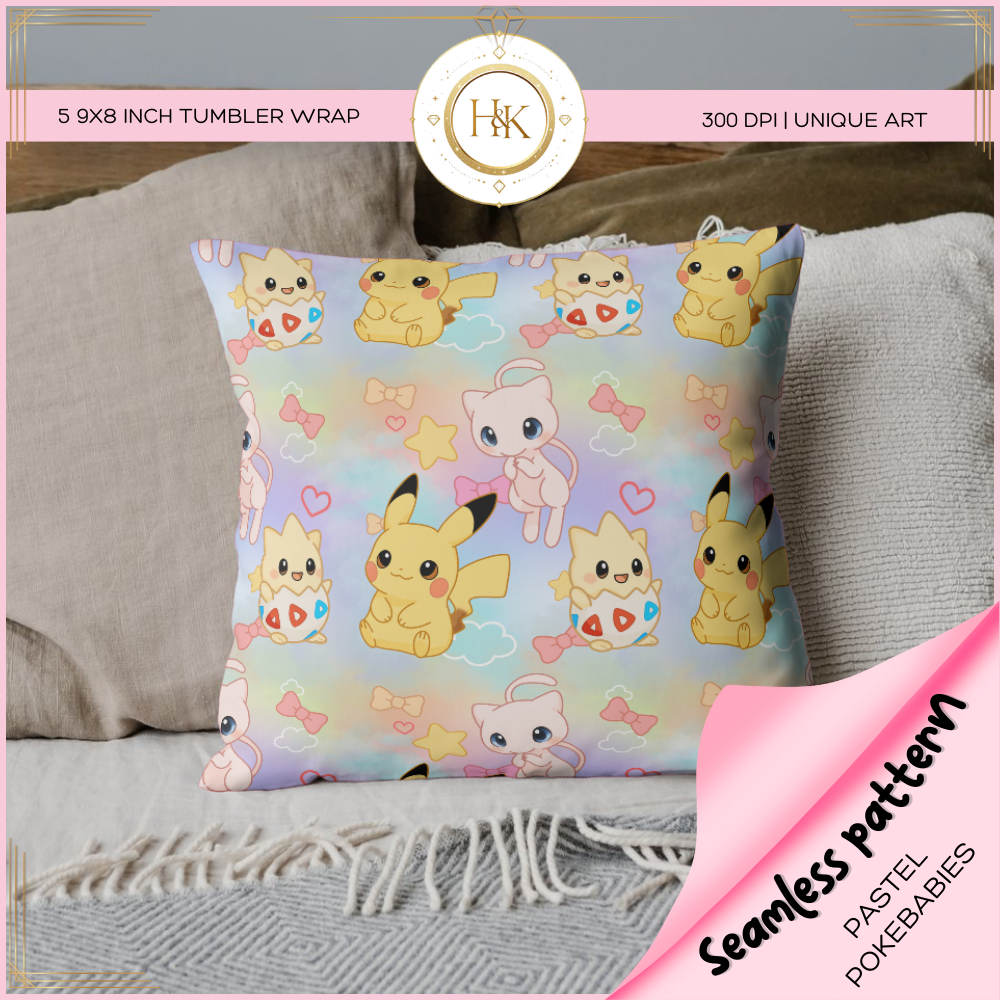 Pokebabies seamless pattern