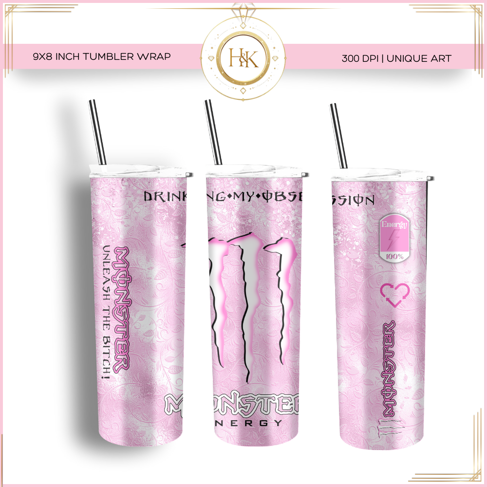 Pink monster 20oz Wrap