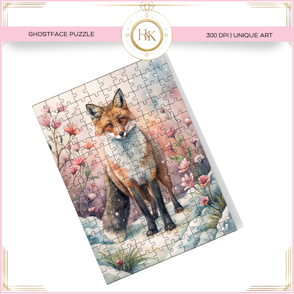 Winter Fox Puzzle PNG