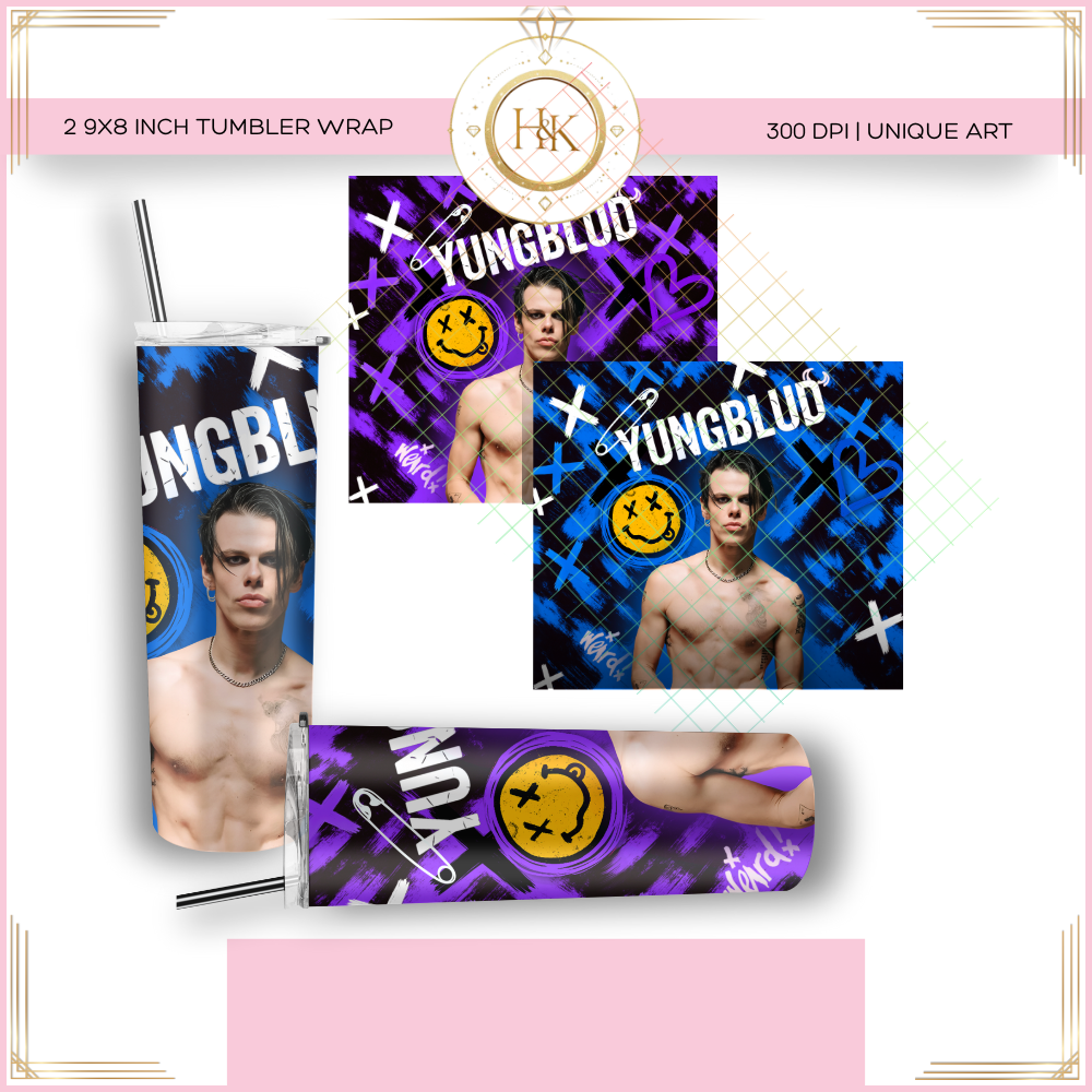 YUNGBLUD Tumbler Wrap | 20 oz PNG