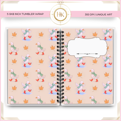 Duck Notebook Cover Wrap | A5
