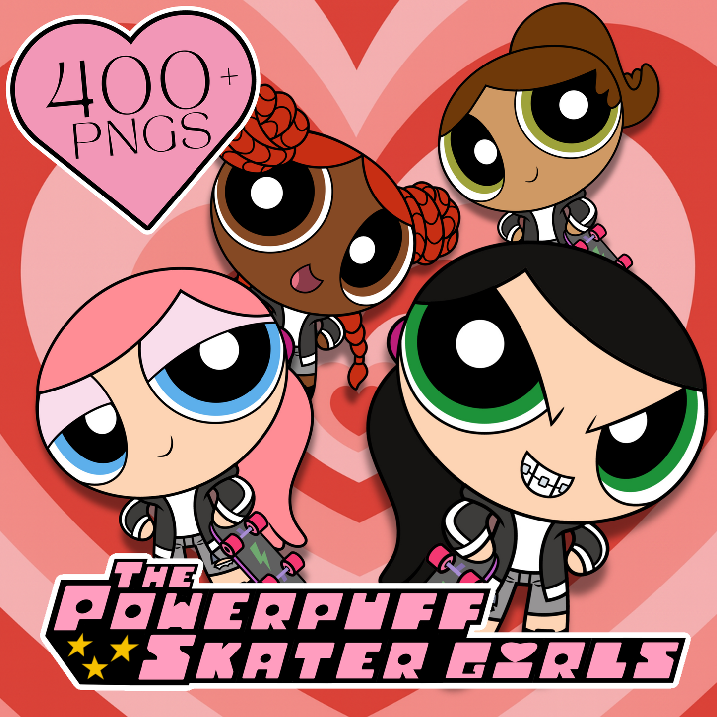 Powerpuff Skater Girls - Digital