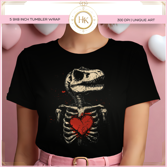 Dino Skeleton DTF print