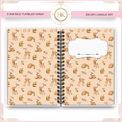 Deer Notebook Cover Wrap | A5