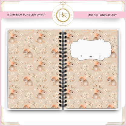 Mouse Notebook Cover Wrap | A5