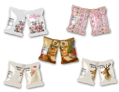 Christmas Treat bag / crisp bag printable * 5 piece*