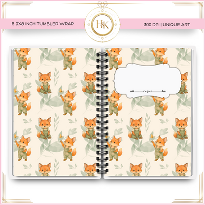 Fox Notebook Cover Wrap | A5