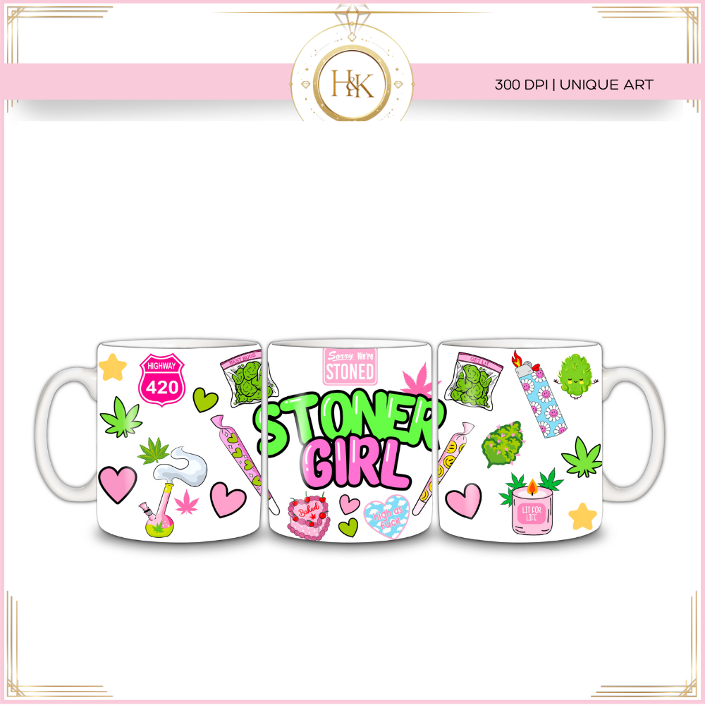 Stoner Girl mug wrap