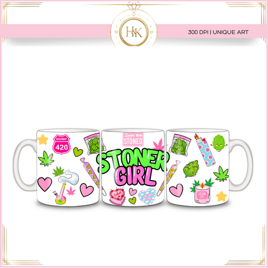 Stoner Girl mug wrap