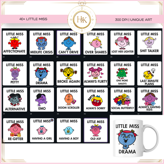 Lil miss mug wraps * 45+ pieces*