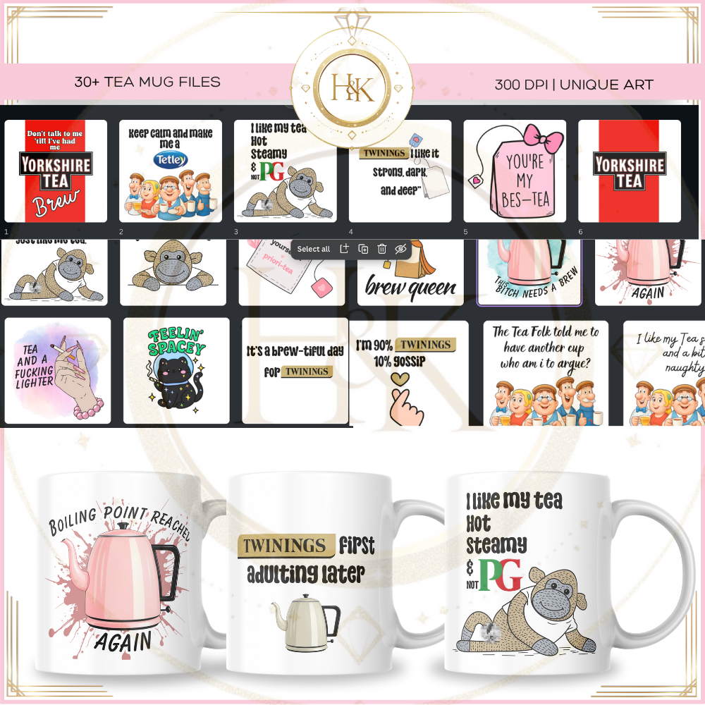 Humour Tea style files * 30+ piece"