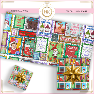 Sweary seamless paper pattern PNG * 6 piece *