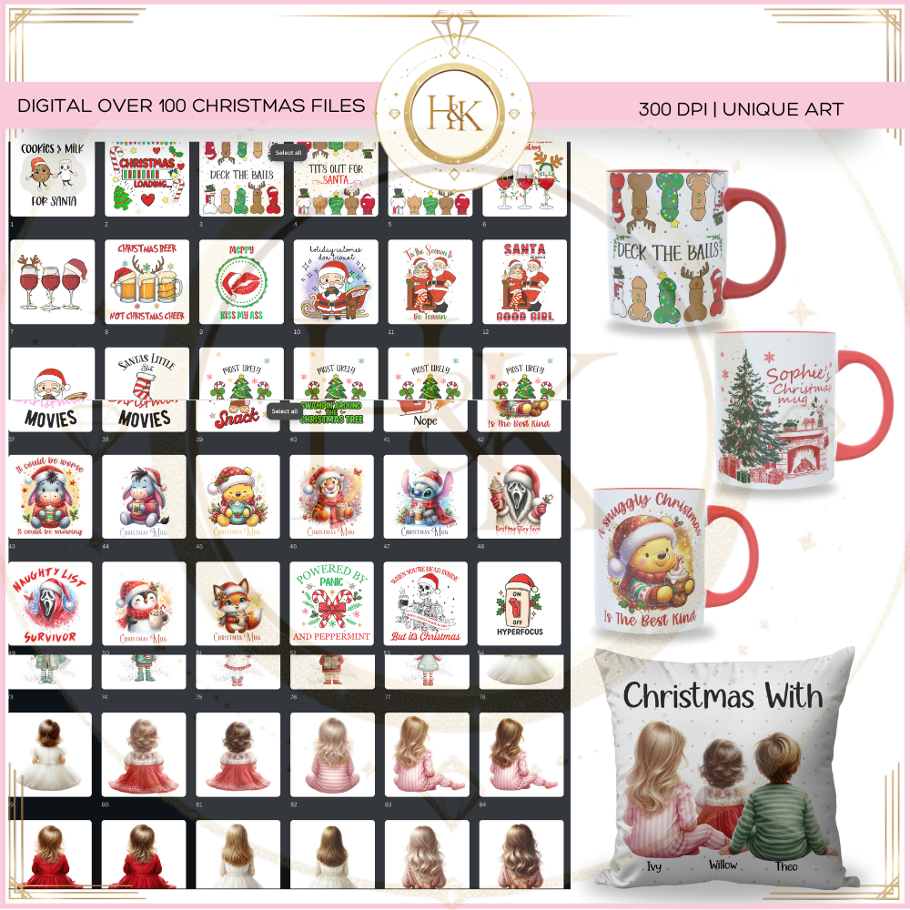 100+ Christmas MEGA PNG Files