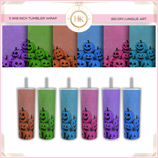 Glitter Pumpkins 20oz Wrap * 6 piece*