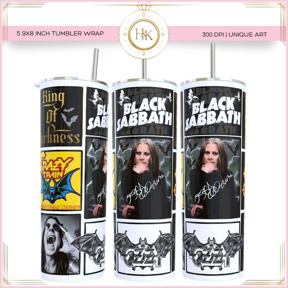Ozzy / Black sabbath Tumbler Wrap