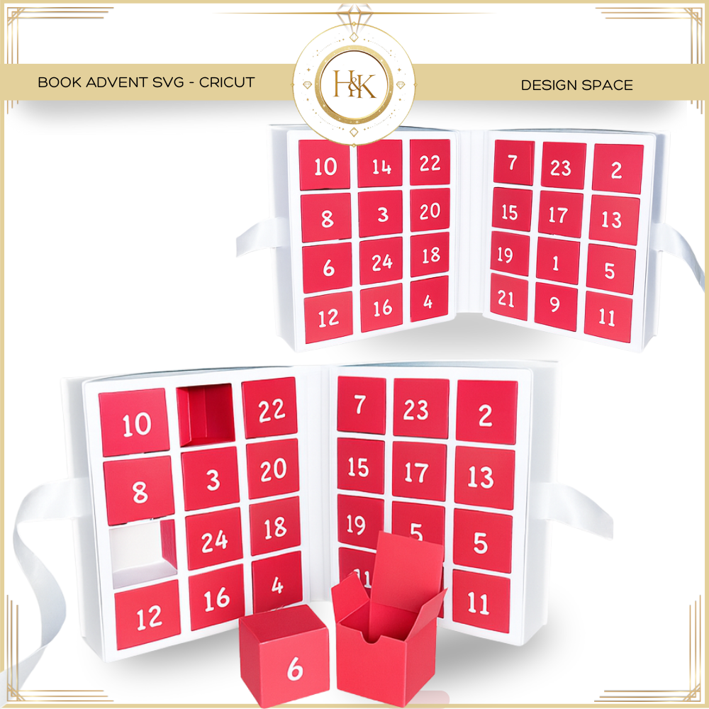 Advent Calendar Book SVG