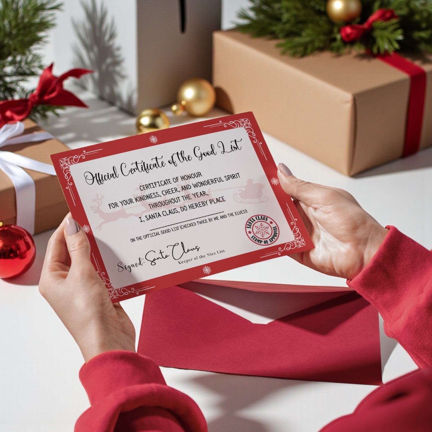 Red Good List Certificate Download